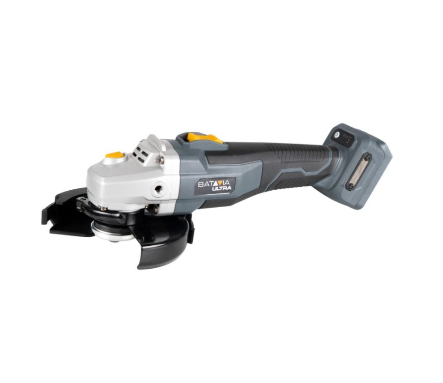18V brushless & digitale haakse slijper 125 mm Zonder accu en lader