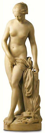 Etienne-Maurice Falconet: Sculptuur Baadster - 34 cm