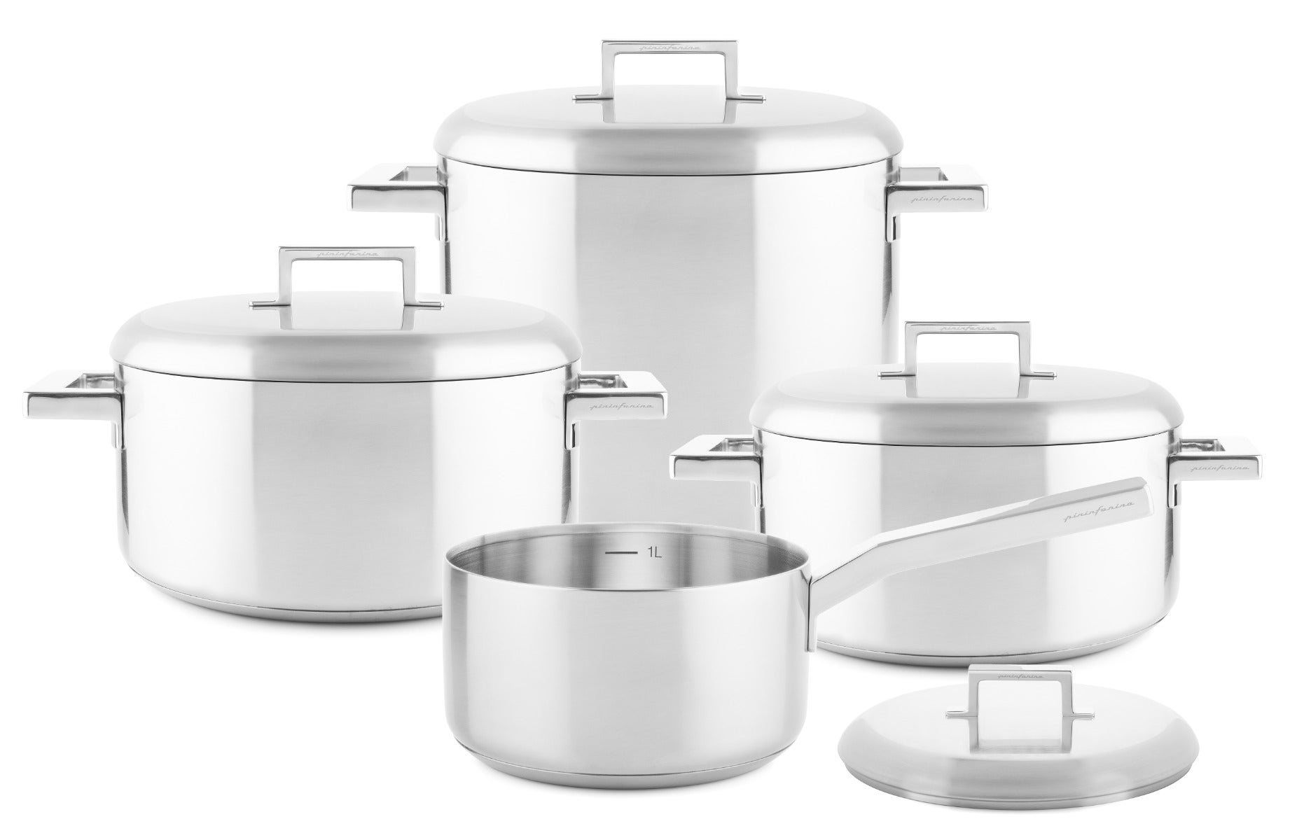 8-delige pannenset + 5-delige keukengerei set