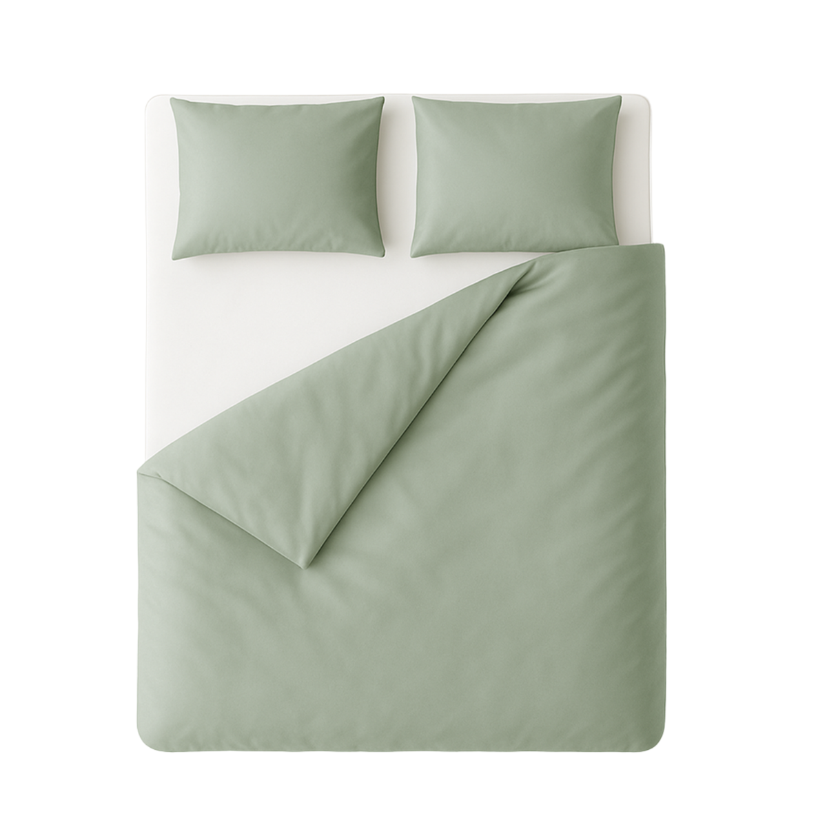 Katoensatijnen effen dekbedovertreksets