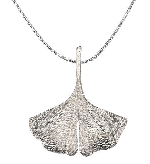 Ketting - Ginkgo (zilver)