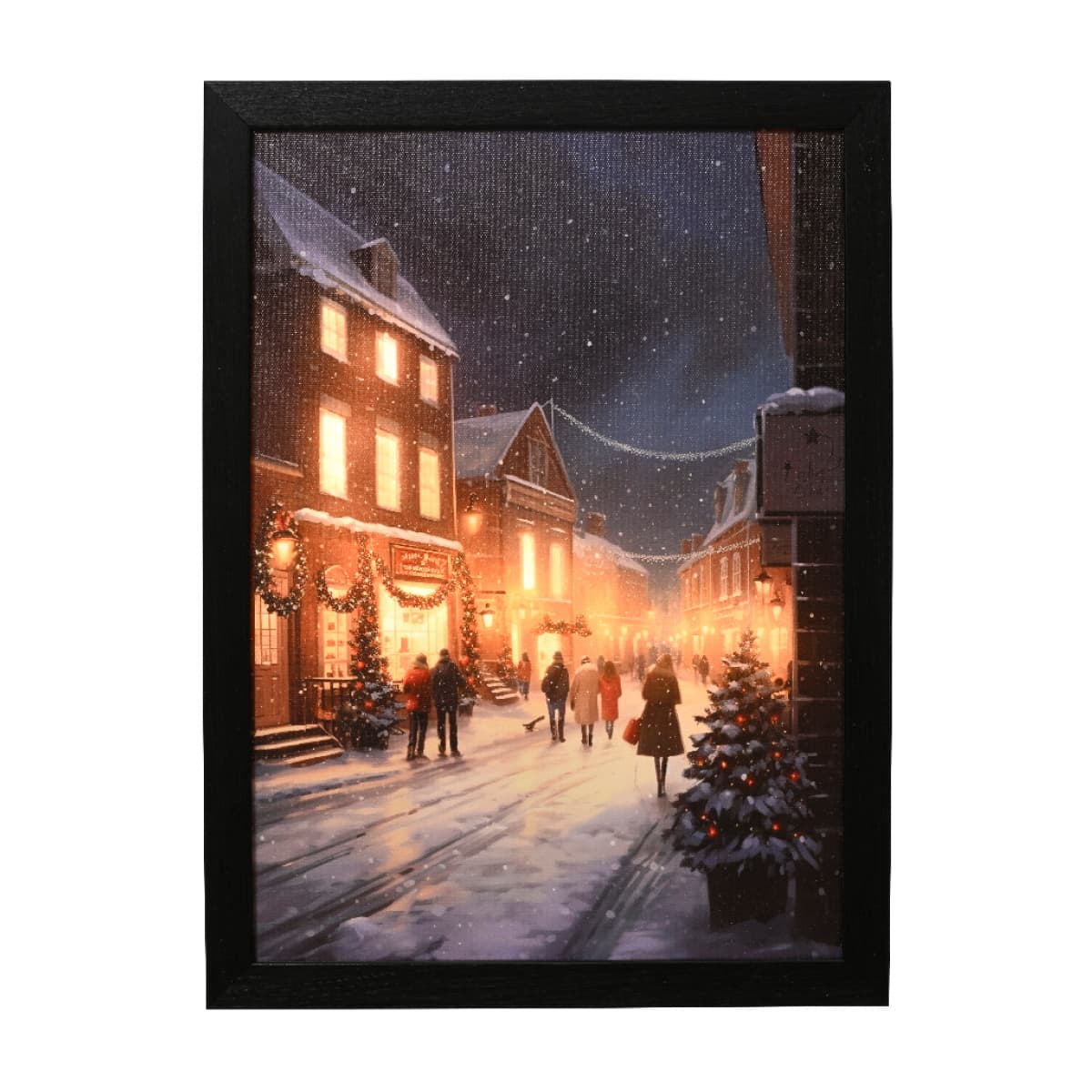 Schilderij - Winterlandschap op led-canvas