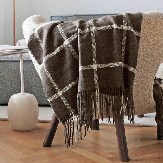 Alpaca plaid Tartan 130 x 190 cm