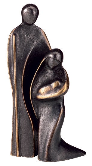 Kerstin Stark sculptuur - De Heilige familie (brons)
