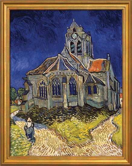 Vincent van Gogh schilderij - De Kerk van Auvers-sur-Oise (62 x 78 cm)