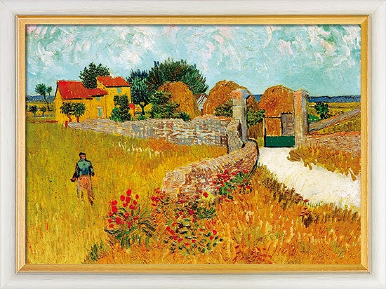 Vincent van Gogh schilderij - Een boerderij in de Provence (50 x 68cm)