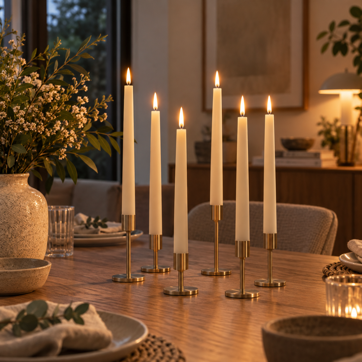 LED-dinerkaarsen - set van 6 