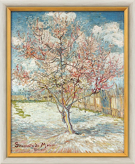 Vincent van Gogh schilderij - Bloeiende perzikboom (64 x 53 cm)