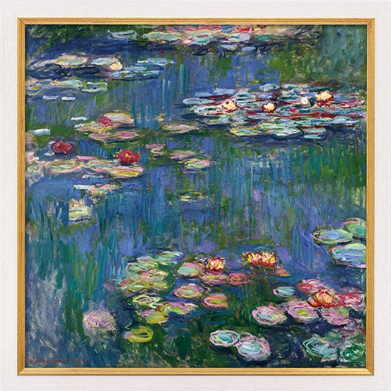 Claude Monet schilderij - Waterlelies (73 x 73 cm)