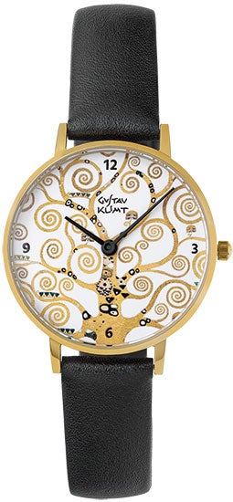 Gustav Klimt horloge - Levensboom