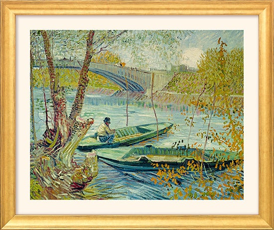 Vincent van Gogh schilderij - Vissen in de lente (37 x 44 cm)
