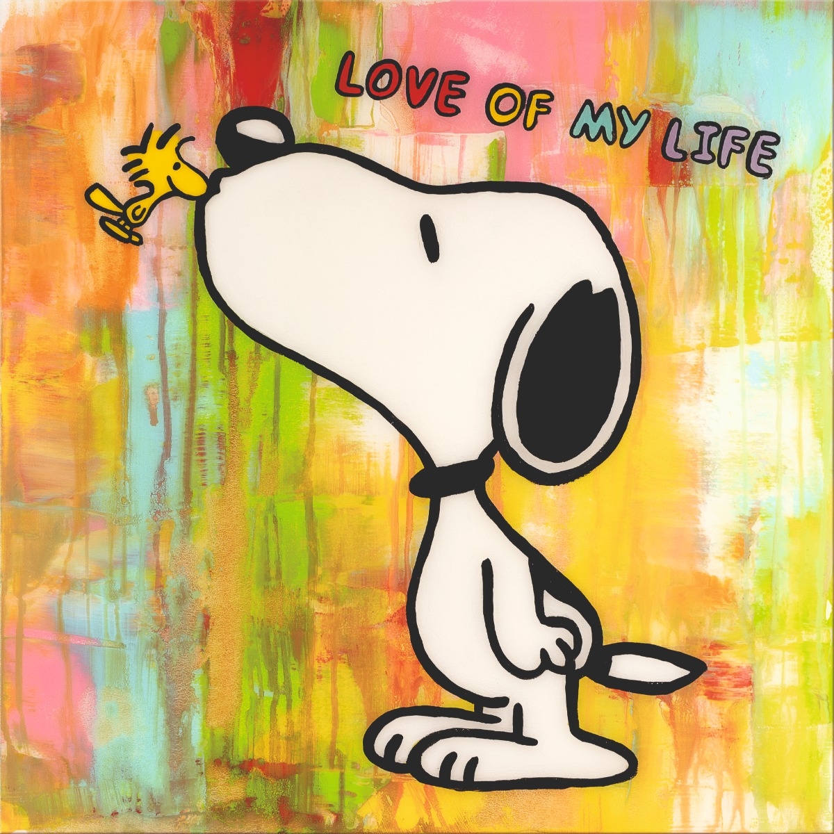 Michael Pfannschmidt schilderij - LOVE OF MY LIFE (40 x 40 cm)