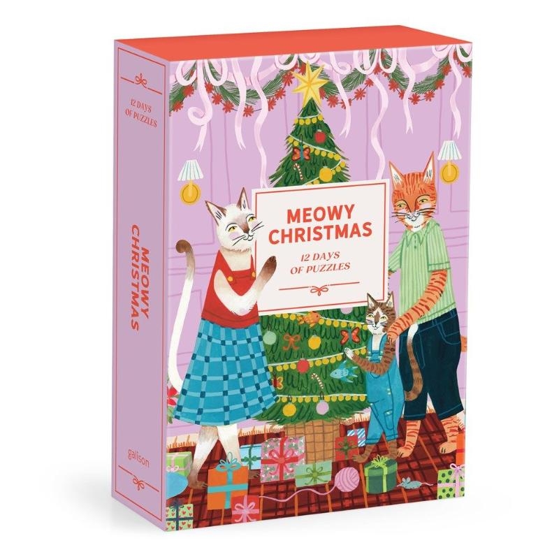 Meowy Christmas 12 Days of Puzzles 500 Piece Countdown