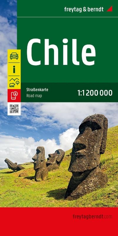 Chile Road Map 1:1,200,000 scale