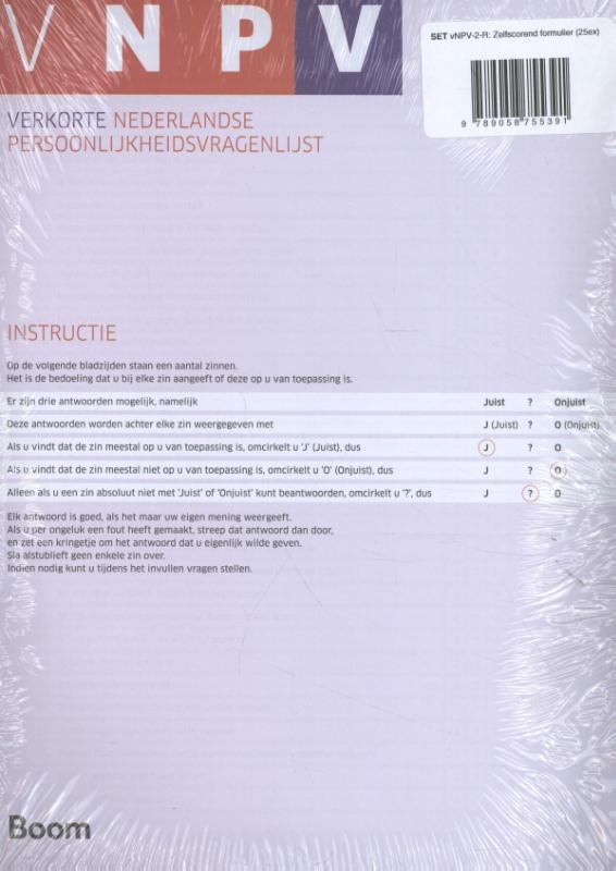 VNPV: Zelfscorende formulieren (25)