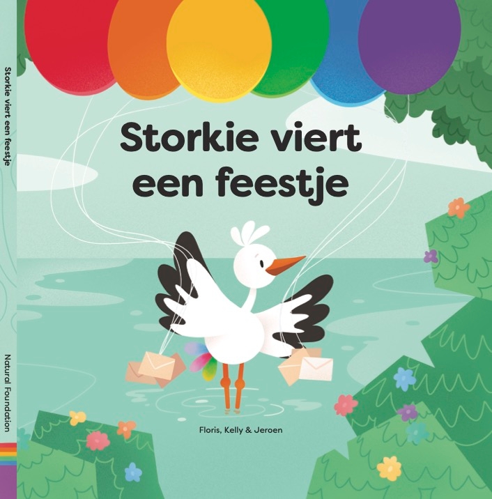 Storkie viert een feestje