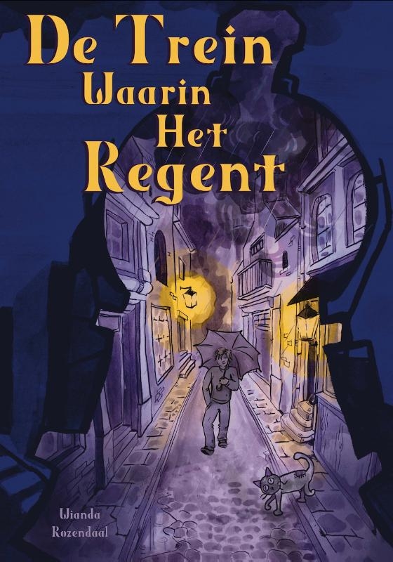 De trein waarin het regent