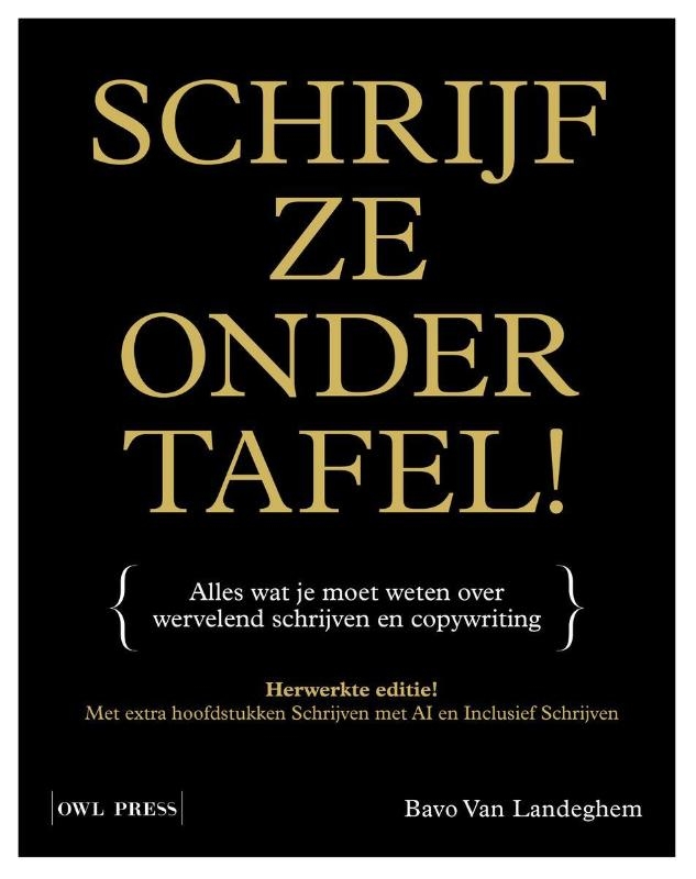 Schrijf ze onder tafel!