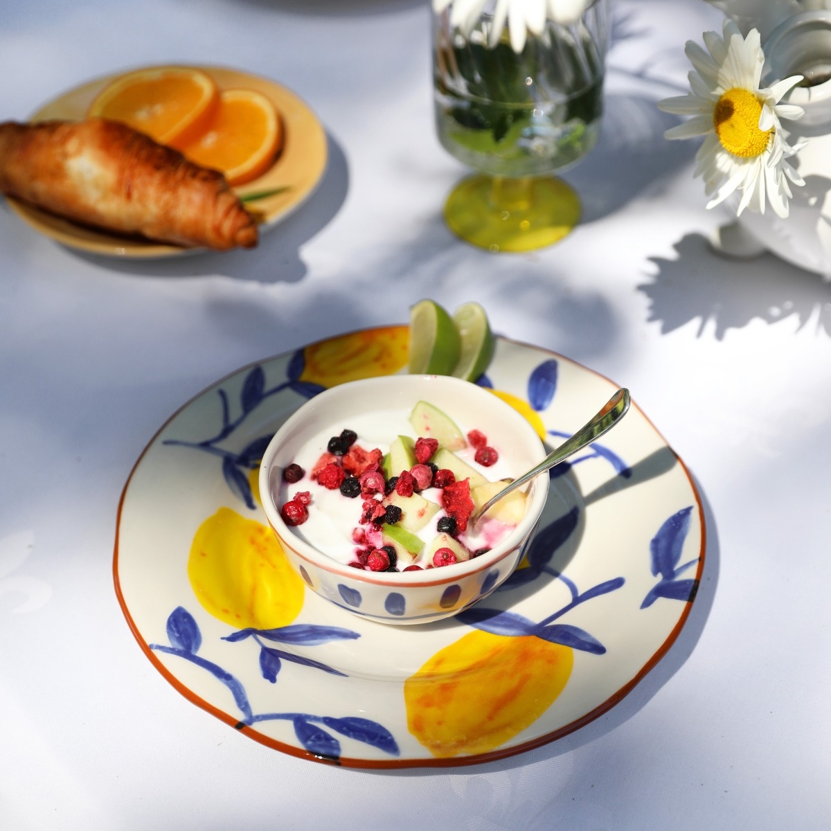 Lemon dinerbord Ø22 - set van 4