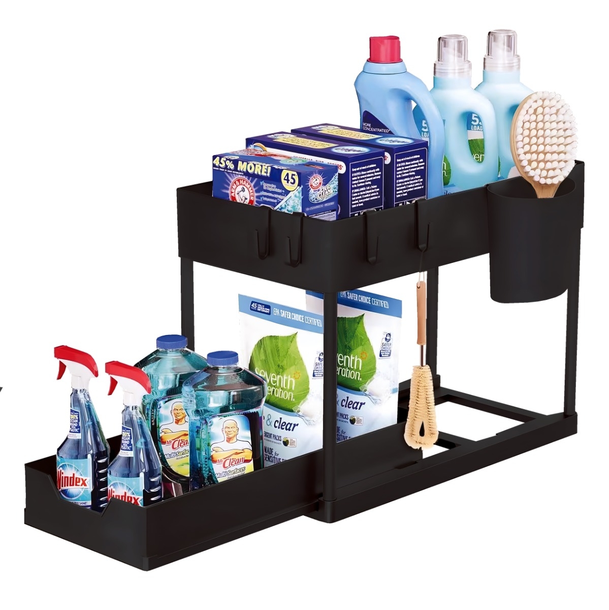 Multifunctional Storage Rack (kitchen organizer) Black