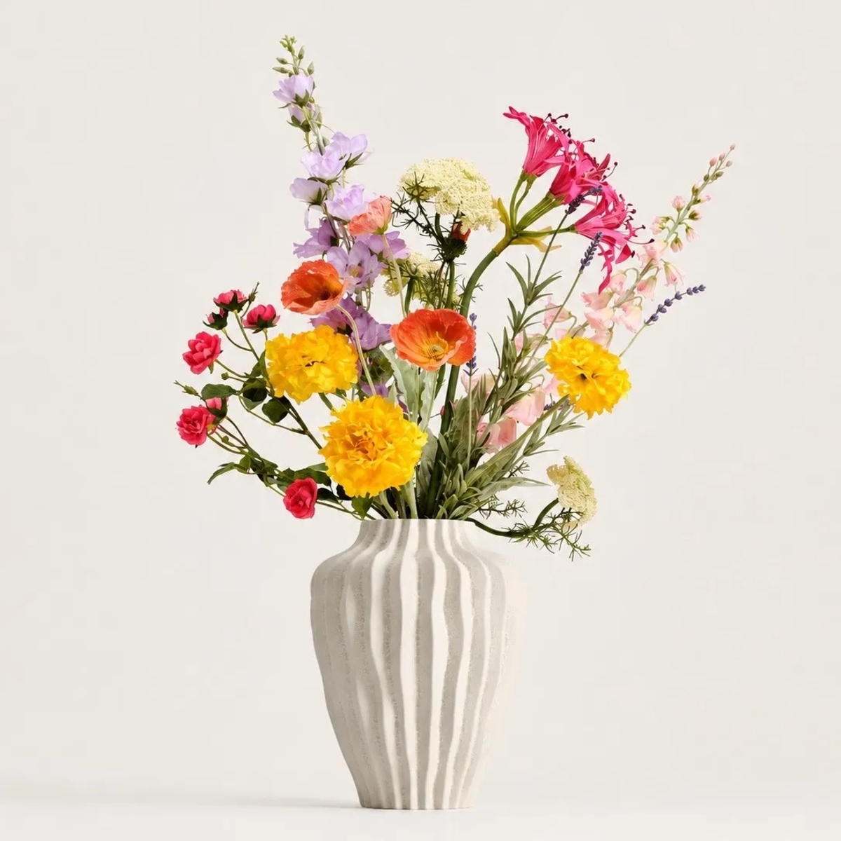 Kunstbloemen Boeket - SS.45 met vaas