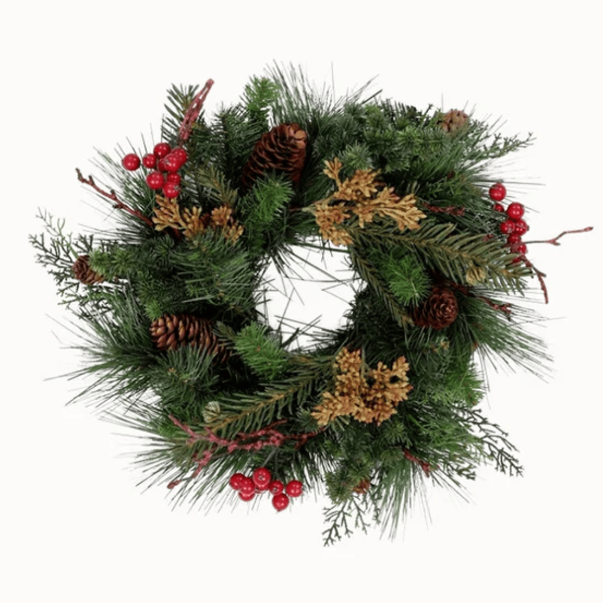 Luxe kunstkerstkrans - &Oslash; 30cm
