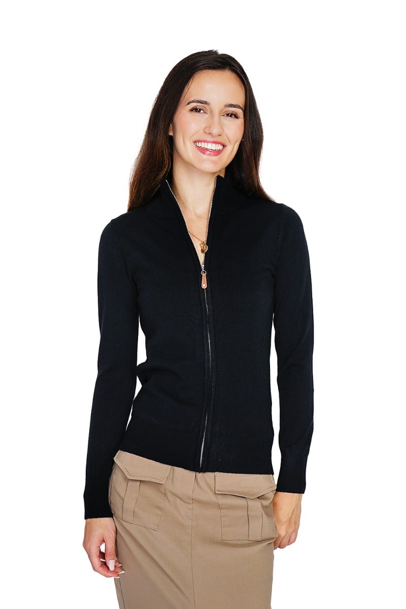 Klassiek vest met rits 