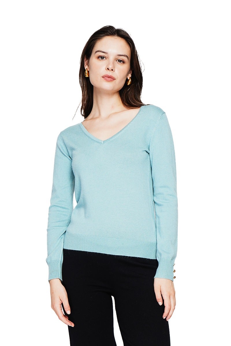 Klassieke damestrui met V-hals