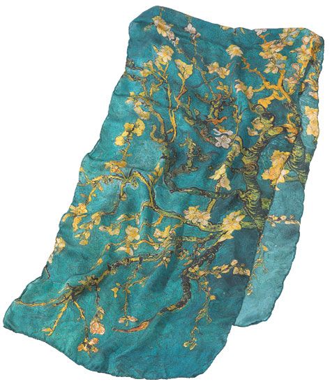 Van Gogh zijden sjaal (180 x 40 cm)