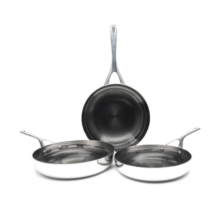 Crowd Cookware Blackbeard 24 + 28 cm pan + 28 cm wok