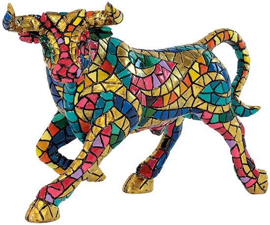 Mozaïekfiguur - El Toro Mosaico II (16 cm)