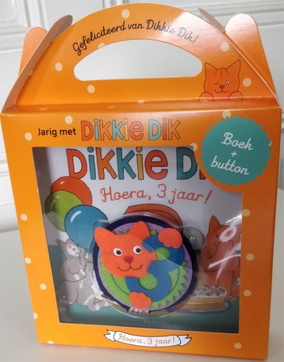 Jarig met Dikkie Dik - Hoera, 3 jaar!