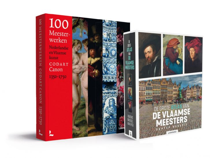 set 100 meesterwerken en Grote Atlas van de Vlaamse Meesters