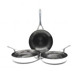 Crowd Cookware Blackbeard 24 + 28 cm pan + 28 cm wok