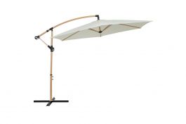 Hangende parasol houtlook inclusief beschermhoes