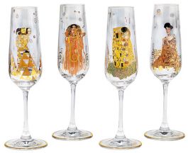 Gustav Klimt champagneglazen - 4 stuks