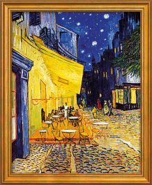 Van Gogh schilderij - Caféterras bij nacht (74 x 61cm) 