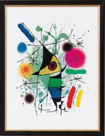 Schilderij Joan Miró - De zingende vis (86 x 66 cm)