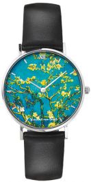 Van Gogh horloge -  Amandelbloesem (Ø 36 mm)