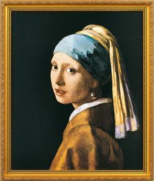 Johannes Vermeer schilderij - Meisje met de parel (67,5 x 57,5 cm)