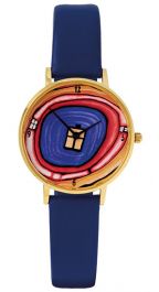 Friedensreich Hundertwasser horloge - Tijdvinder zielsboom (Ø 30 mm) 