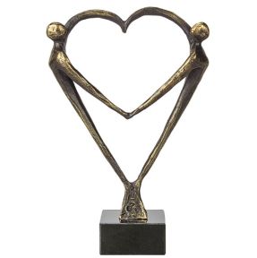 Sculptuur brons - hart (15 cm)