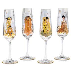 Gustav Klimt champagneglazen - 4 stuks