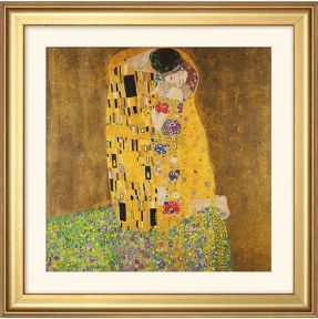 Gustav Klimt schilderij - De kus (37 x 37cm)