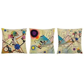 Wassily Kandinsky set van 3 kussenhoezen - Compositie VIII A-C