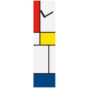 Piet Mondriaan wandklok (80 x 20 cm)