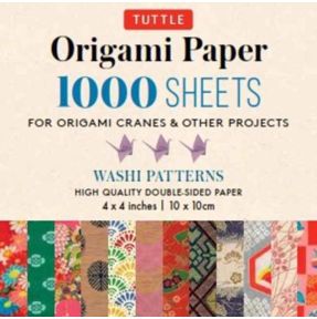 Origami Paper Washi Patterns 1,000 sheets 4" (10 cm)