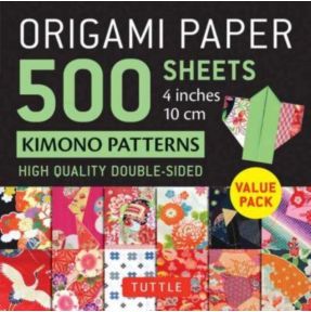 Origami Paper 500 sheets Kimono Patterns 4" (10 cm)