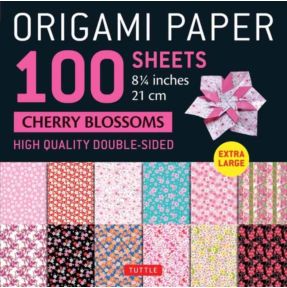 Origami Paper 100 sheets Cherry Blossoms 8 1/4" (21 cm)