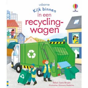 Een recyclingwagen